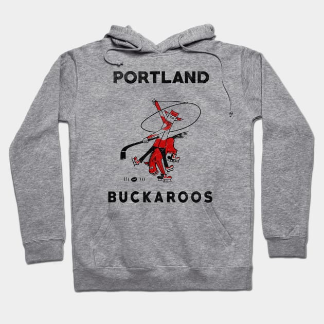 DEFUNCT - Portland Buckaroos Hockey Hoodie by LocalZonly